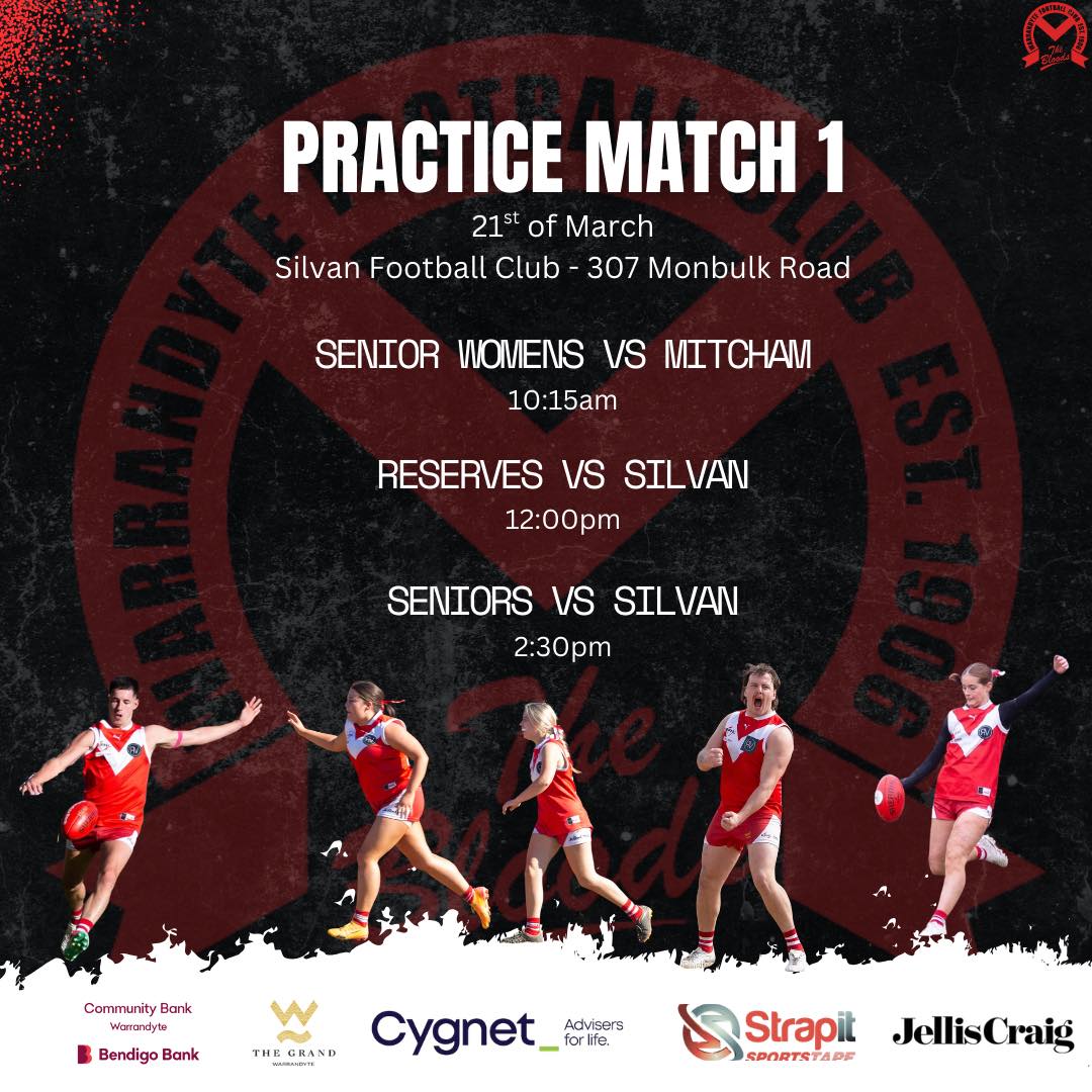 Warrandyte Football Club Practice Matches