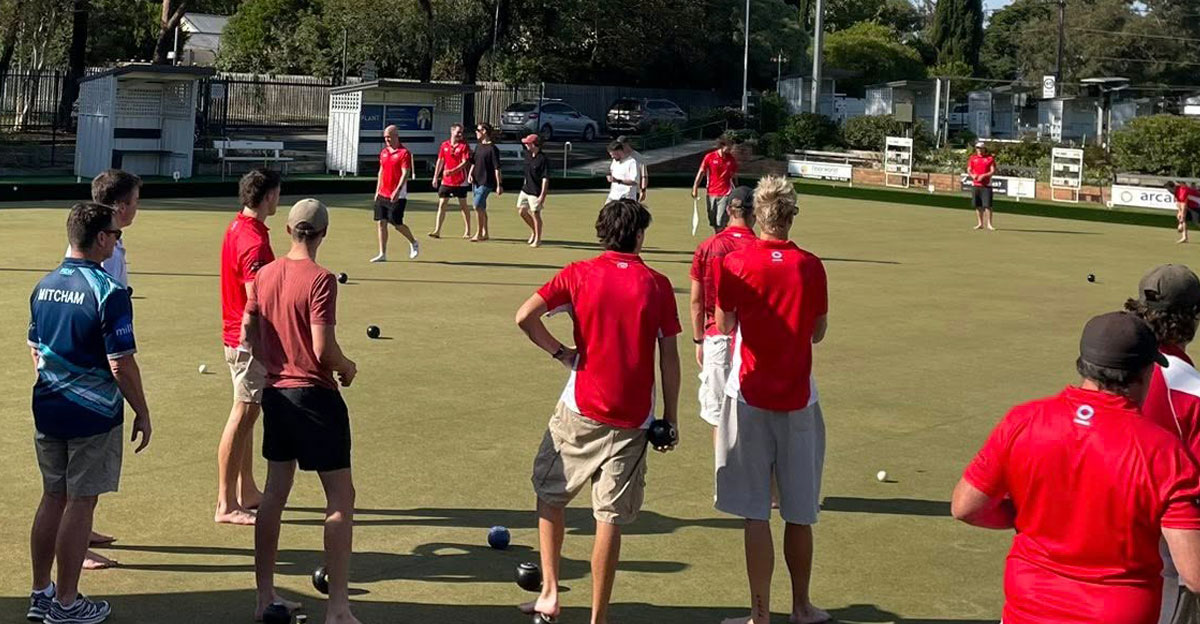 barefoot bowls season launch Mitcham