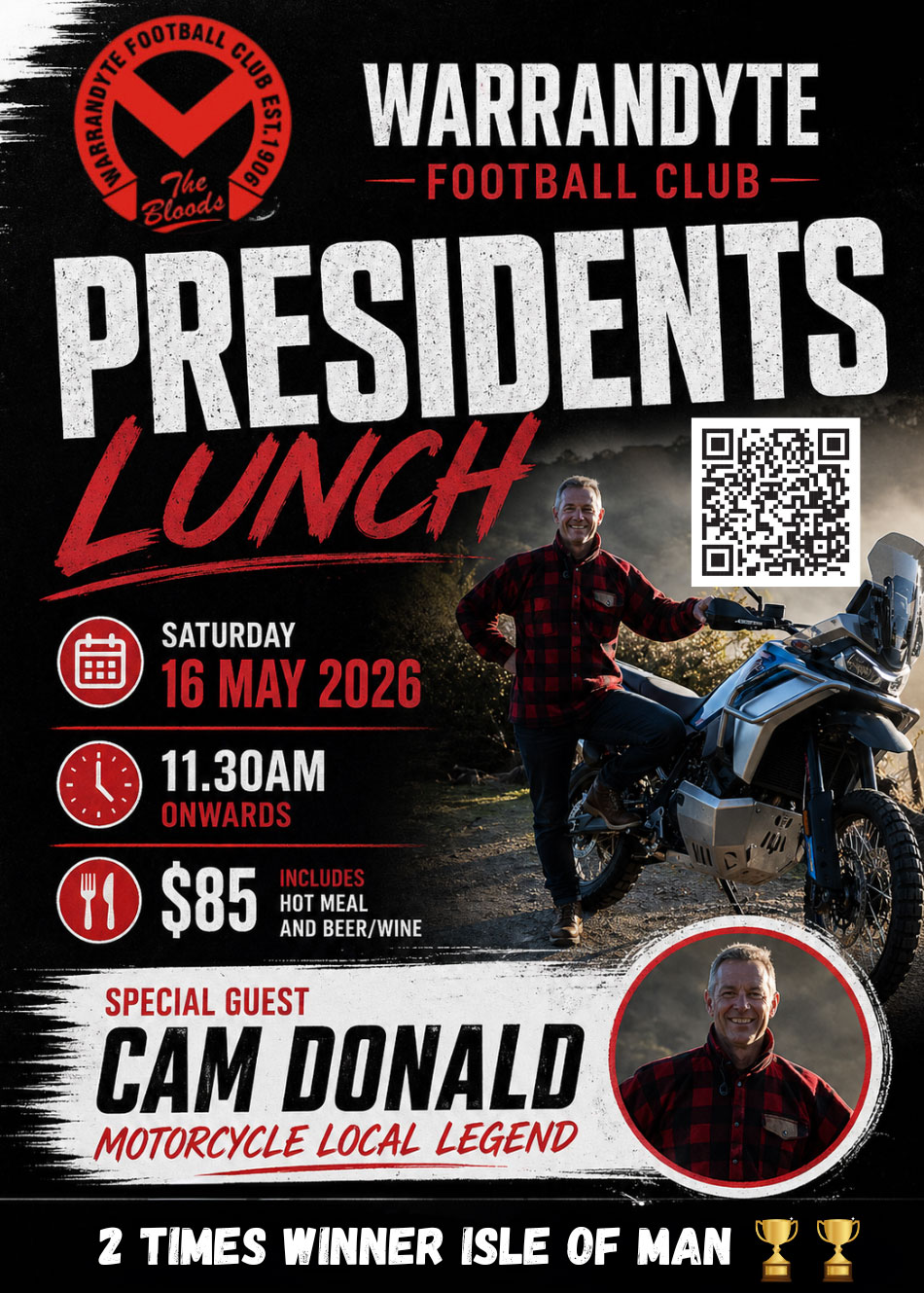 Presidents Lunch 16th May at WFC